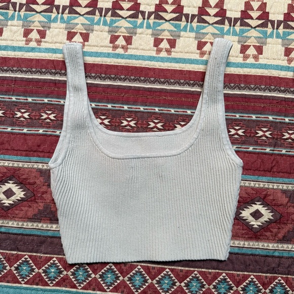 Babaton Light cream Ribbed Crop Top XXS - Picture 4 of 5